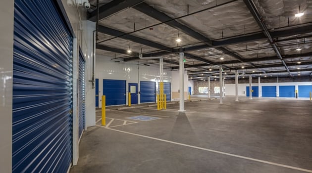 Easy covered loading and unloading West Coast Self-Storage