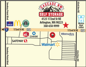 Arlington WA storage at 4125 172nd St NE, Arlington, WA 98223 near Smokey Point