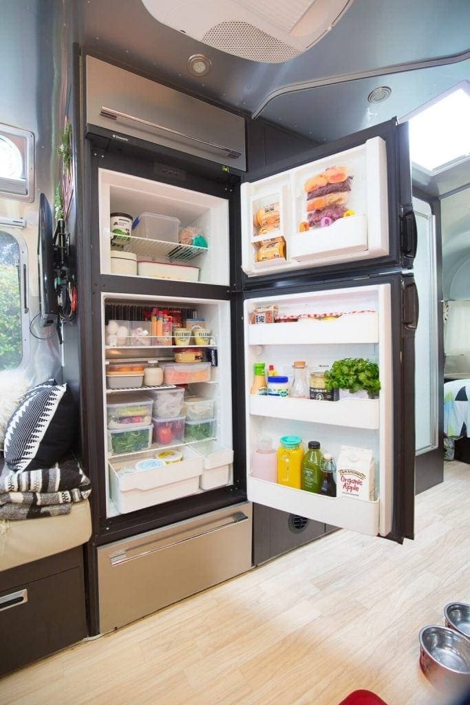 open rv fridge