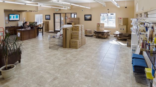 Moving boxes and supplies at Broadmoor Storage Solutions 9335 Sandifur Parkway, Pasco, WA