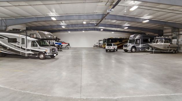 Fully enclosed RV Storage in Pasco, WA at Broadmoor Storage Solutions 9335 Sandifur Parkway, Pasco, WA