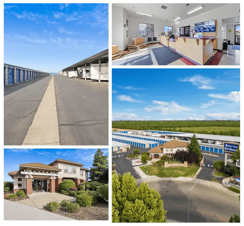 Storage units in Stockton, CA at West Coast Self-Storage Stockton 6220 Sampson Rd, Stockton, CA 95212