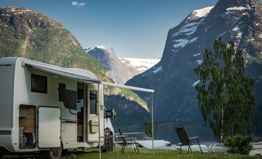 RV at campsite