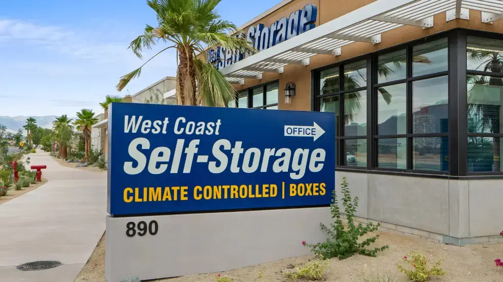 WCSS Palm Springs-1 Store sign - West Coast Self-Storage Palm Springs 890 N. Gene Autry Trail, Palm Springs, CA 92262